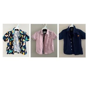 Set of Three Boys' Short Sleeve Shirts